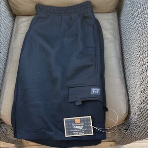 Cargo Black Utility Shorts